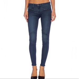 AG motto legging dark blue wash